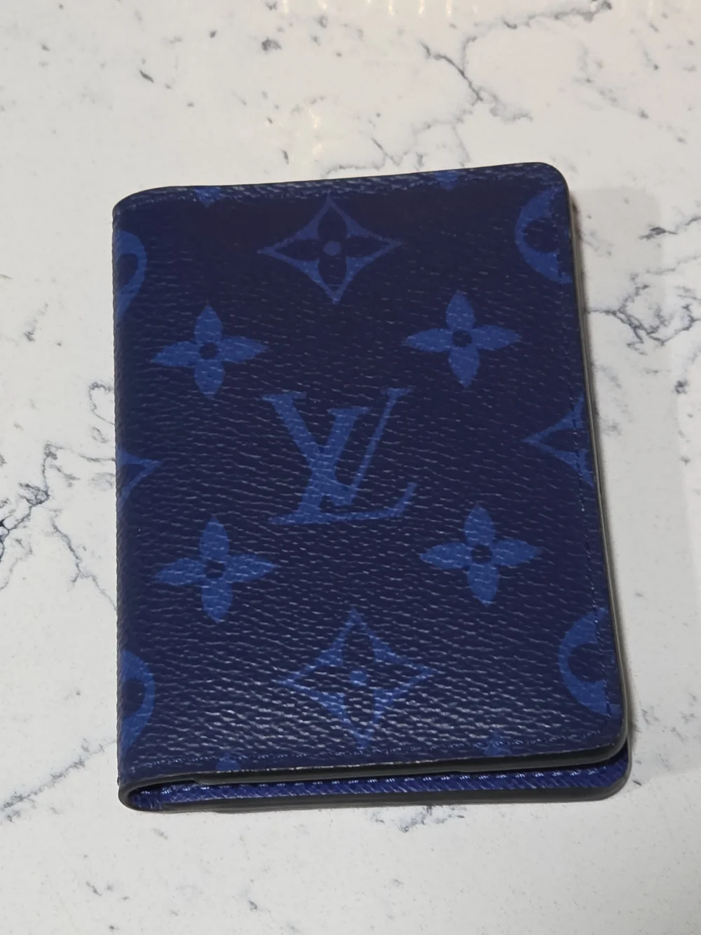 Louis Vuitton Cobal Taigarama Monogram Card Holder-GIFTABLE